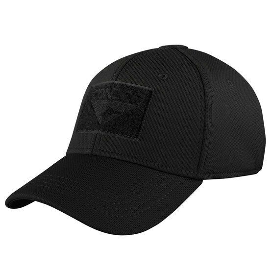 Condor Flex Cap in Black with embroidered logo